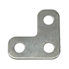 Egis 3 Hole L Shaped Busbar Connector 500A Tin-Plated Copper 90mm