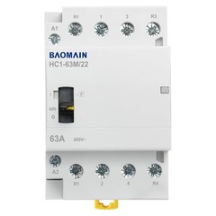 4 Pole Modular Contactor 63A 2NO2NC Normally Open Normally Closed DIN Rail