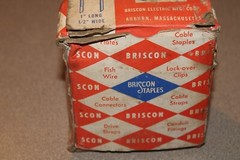 NOS Briscon Metal Non-Insulated Cable Staples SN40 box of 500