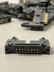 30x 16 Pin IDC Card Edge Connector PCB Mount Latch Black 16P Header