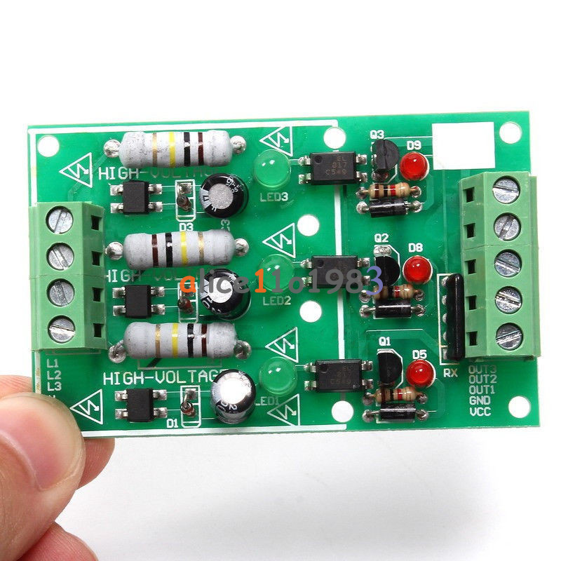 1/3 Channel Bit AC 220V Optocoupler Isolation Module Board Adaptive For PLC