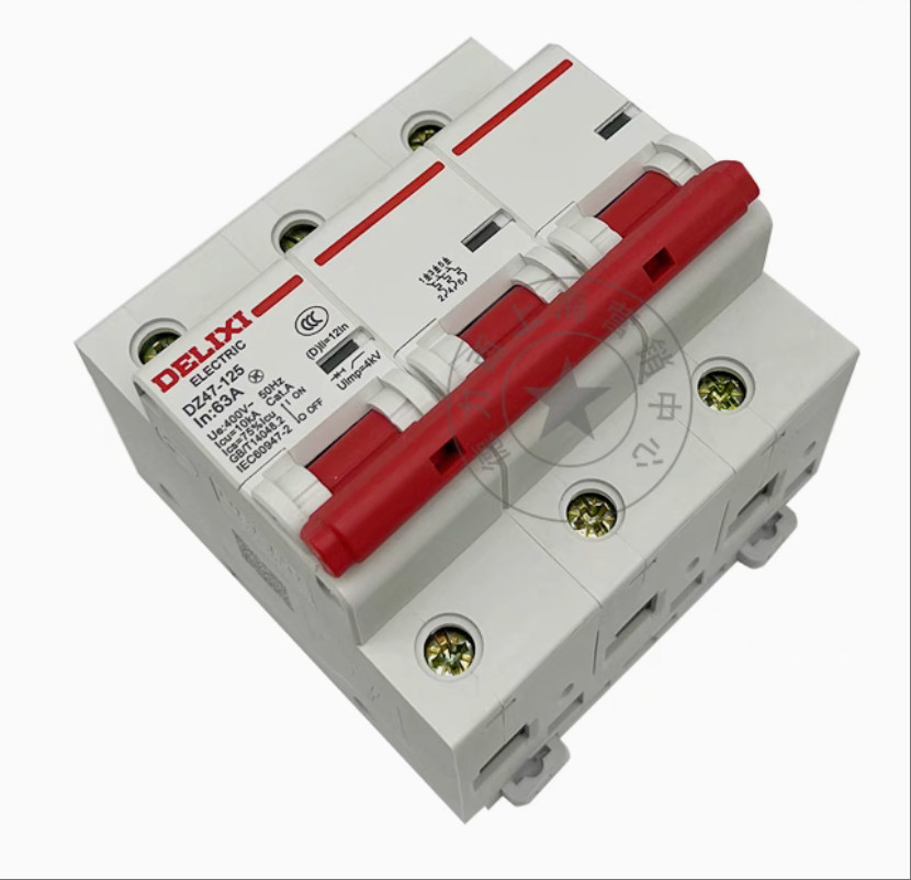 1x NEW FOR DELIXI Circuit Breaker DZ47-125 3P 3-phase switch 63/80A/100A/125A