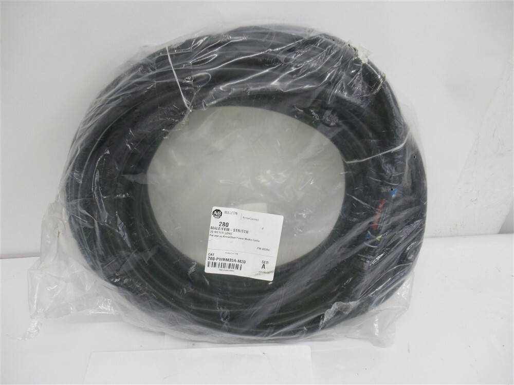 Allen Bradley 280-PWRM35A-M20, 20 Meter Power Cable Trunk Patch Cord Cable