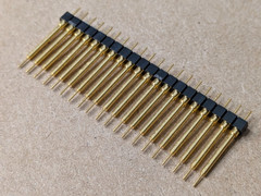 Samtec BBS-120-G-C 20-Pin 2.54mm Single Row Male Header Gold 0.100″ Lot of 19