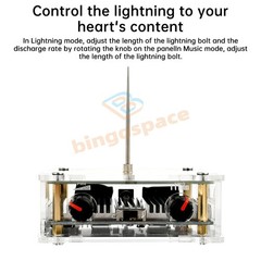 AC110-220V Mini Tesla Coil Bluetooth Music Tesla Coil w/Lightning&Music Modes