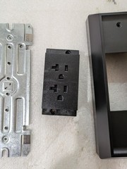 TE Connectivity 554186-1 DCR 5C Single Duplex 15/20A Black Receptacle BULK AVAIL