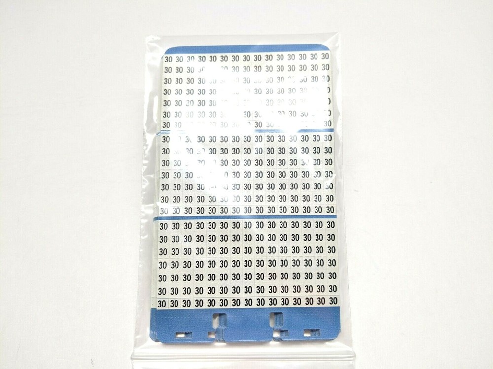 Brady WM-30 Vinyl Cloth Wire Marker LOT OF 10 Sheets