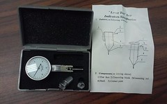0.03″ x 0.0005″ dial test indicator white face with 2 pcs accessories #303- NEW