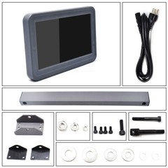 TOAUTO 2pc Linear Scales+ Digital Readout Touch Screen 2 Axis DRO full Kit