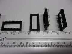5 Pack Lot DIP28 Wide DIP IC Sockets 28 Pins 2 Rows 14 Pins Each Sides Circuit