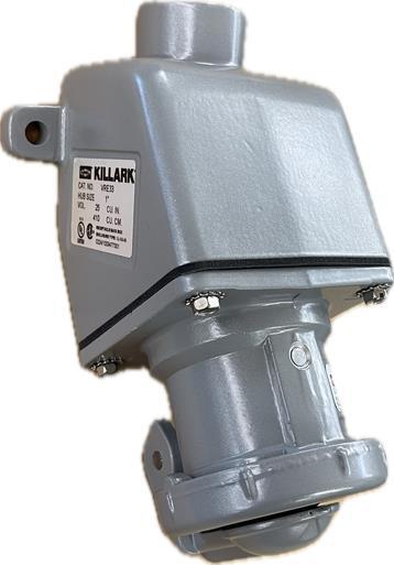 VR3034E3-S39 Killark 30A 3P4W Reverse Service Receptacle 1 Inch Back Box