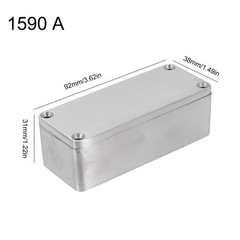 Silver Aluminum Box for Electric Instruments Industrial Metal Enclosure