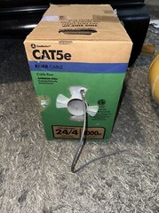 Southwire 56917949 CAT5e Cable Riser 24/4 1000ft PARTIAL ROLL 11.6 lbs Material
