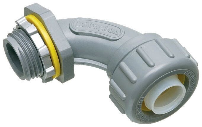 Arlington NMLT9075, 3/4″, Plastic, Insulated, 90D, Liquid Tight Connector, 1 pc
