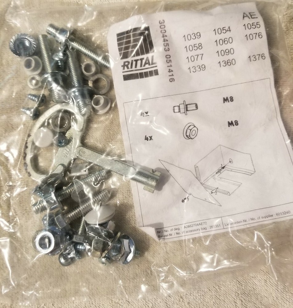 Rittal 3004453 051416 Screw-fasteners for Sheet Steel Side Panels and key new