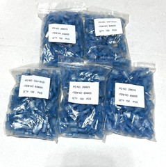 500 Pcs Del City 834005 Nylon Push-On Terminal Male Fully Insulated 16-14 GA