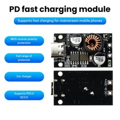 5/10pcs DC10-30V 30W Power Fast Charging Module Car Charger Type-C PD 3.0 QC 3.0