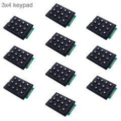 10pcs 12 Key 3×4 Keypad Module Matrix Membrane Array Switch Keyboard for Arduino