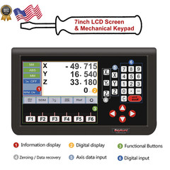 3 Axis DRO LCD Screen Metal Shell Digital Readout Display for Bridgeport Mill