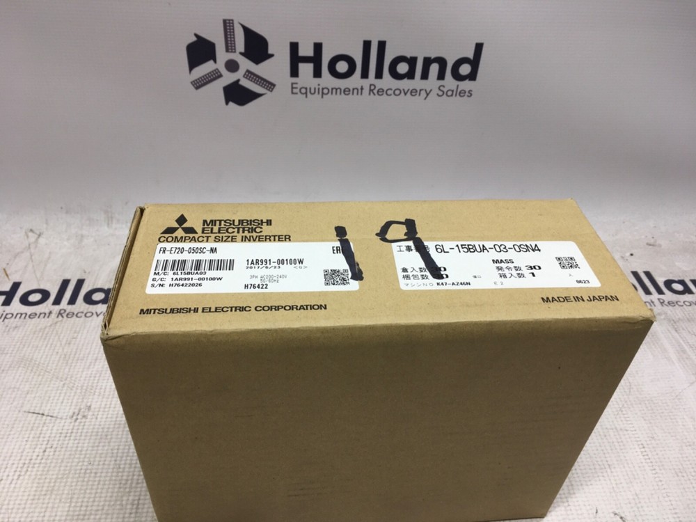 Mitsubishi Electric Compact Size Inverter, FR-E720-050SC-NA, NOS, LG-2870