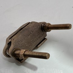 Ilsco GPL-34, 2″ IPS, 2/0 to 250 KCMIL, Bronze/Copper, U-Bolt Ground Clamp , 1pc