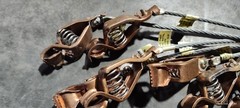 Stewart Browne A1 3 ft steel grounding cable with 2 copper alligator clips