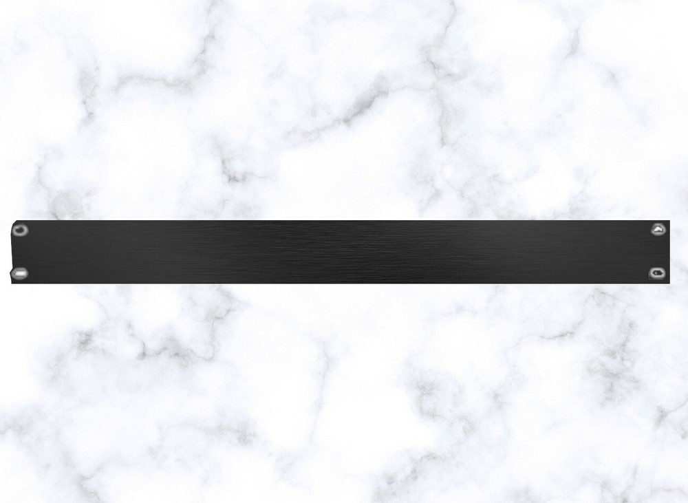 BFP19-2B, Blank Front Panel Black