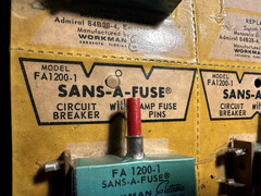 Sans-A-Fuse FA 1200-1 Circuit Breaker [Lot of 5] – NOS Vintage Bulk – 5A Thermal