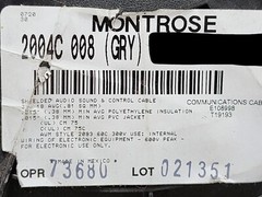Montrose 2004C 18/3C Shielded Audio/Sound/Control Cable=Belden 8770 Gray /25ft
