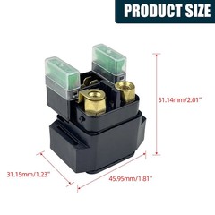 Starter Relay Solenoid with Plug for Yamaha Grizzly Kodiak Raptor 350 400 450 66