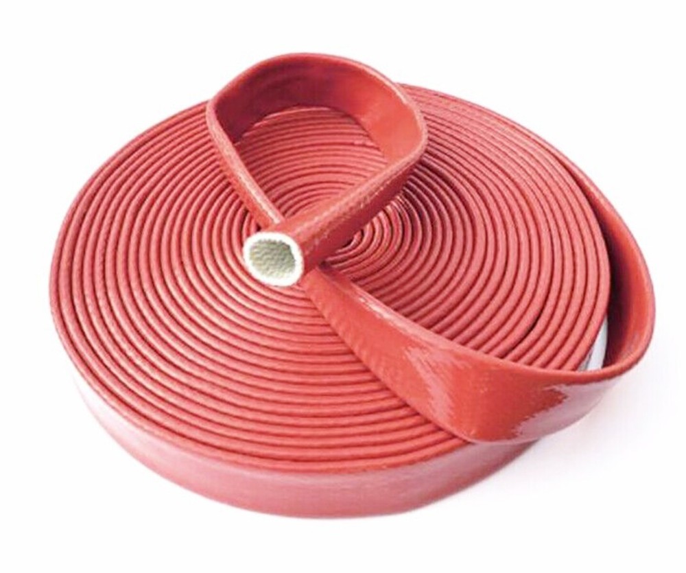 Silicone/Fibreglass Fire Sleeving Heat Shield Sleeve Φ 4-130mm
