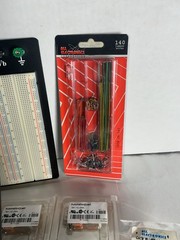 Electronics Components Lot Breadboard Relays RF Connectors Jumper Wires NOS