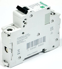 Schneider M9F23106 Multi 9 1P 6A 277V D-Curve Mini Circuit Breaker DIN Rail