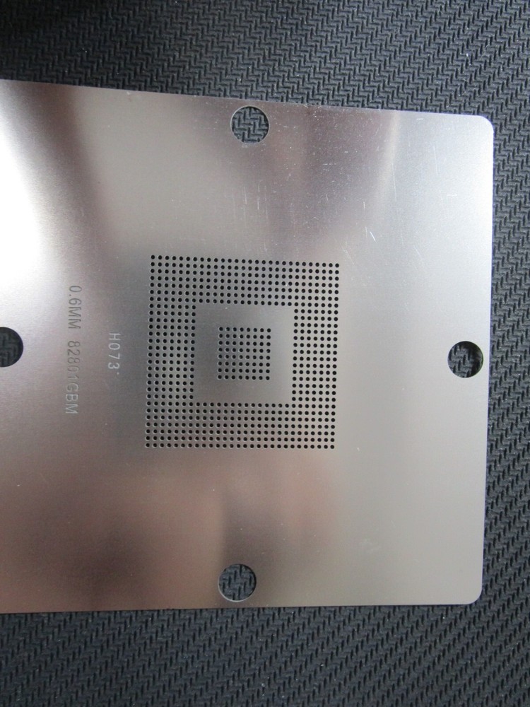 FW82801GB SL8FX FW82801GR SL8KL NH82801GR SL8FY BGA Reball Stencil Template 0.6