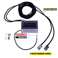 2 Axis Digital Display Dro Magnetic Grid Sensor Head Displacement Meter Tapes