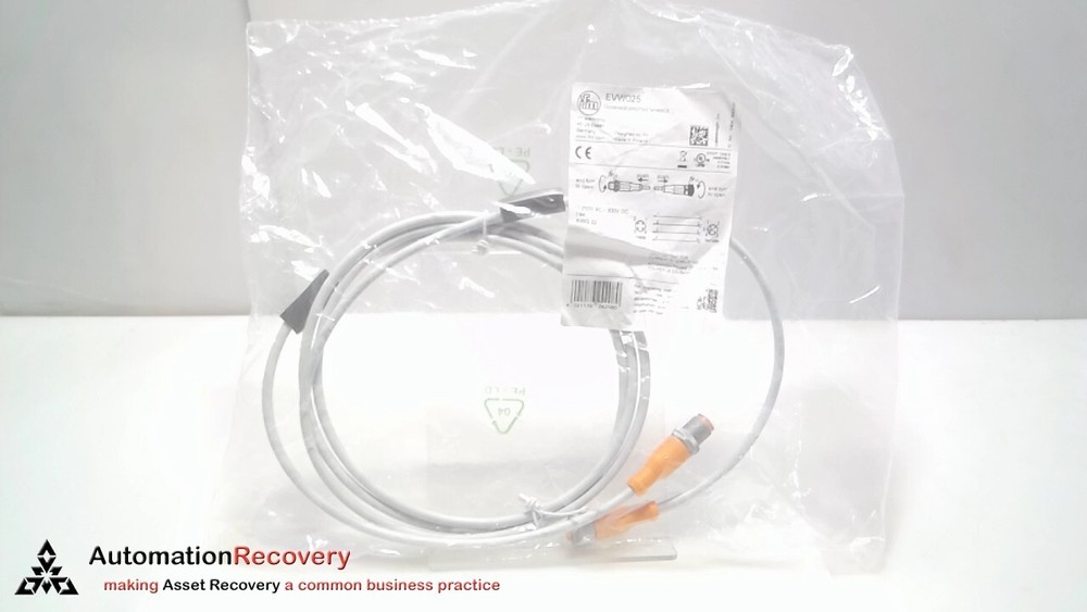 IFM EVW025, DOUBLE-ENDED PATCHCORD, VDOGH040SCS0002T04STGH040SCS, NEW #306963