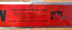 100′ of Detectable Direct Burial Marking Tape Warning Ribbon For Electric Wires