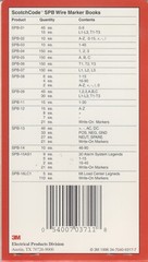 3M Scotchcode Wire Markers SPB-16-State Numbers, Letters & Symbols