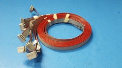 (5 PCS) 2FT FLAT RIBBON CABLE, 10 CONDUCTOR , 28 AWG , WITH CONNECTOR 3M 3473