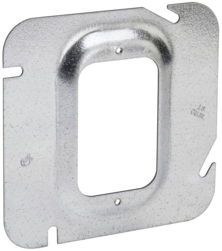 Crouse-Hinds TP576, 4-11/16″, 1/2″ Raised, (1) Device, Square Box Cover, 1 pc