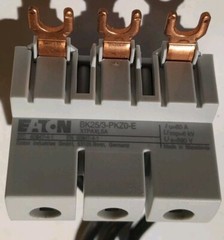 Wohner 32430 EQUES Busbar Adapter 25A 690v 6kv & EATONBK25/3-PKZO-E