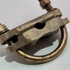 Ilsco GPL-34, 2″ IPS, 2/0 to 250 KCMIL, Bronze/Copper, U-Bolt Ground Clamp , 1pc