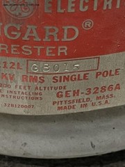 GE Alugard Arrester 15KV 9L12LGB015