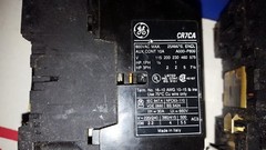 GE CR7CA-10 AUX CONTACTOR 10A 600VAC 120V COIL W/ OVERLOAD RELAY CR7G1WC