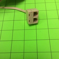 Telephone 15FT Beige Extender with Dual Jack Cable Cord