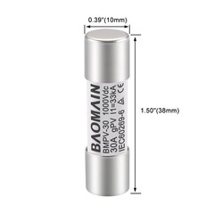 10Pack gPV Solar PV Fuse 30A 1000V DC, 10x38mm, 33kA Breaking Capacity, CE Li…
