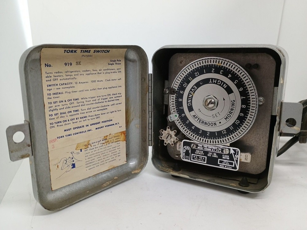 Tork Time Switch Model No. 919 Tested and in good working condition Made in USA