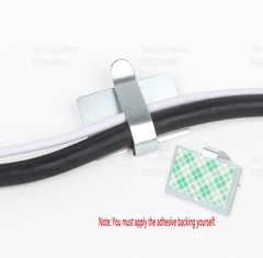 Self Adhesive Cable Clips Stays Wire Tidy Organiser Holder Wiring Clamp Stick On