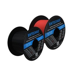 BNTECHGO 22 Gauge Silicone Wire Spool Red and Black Each 1000ft Flexible 22 A…
