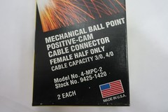 Box Of 2 Tweco 4-MPC-2 Positive Cam Cable Connectors